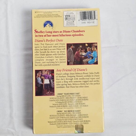 Cheers: The Best of Diane Chambers (VHS, 1993 Paramount Home Video) - Picture 2 of 3